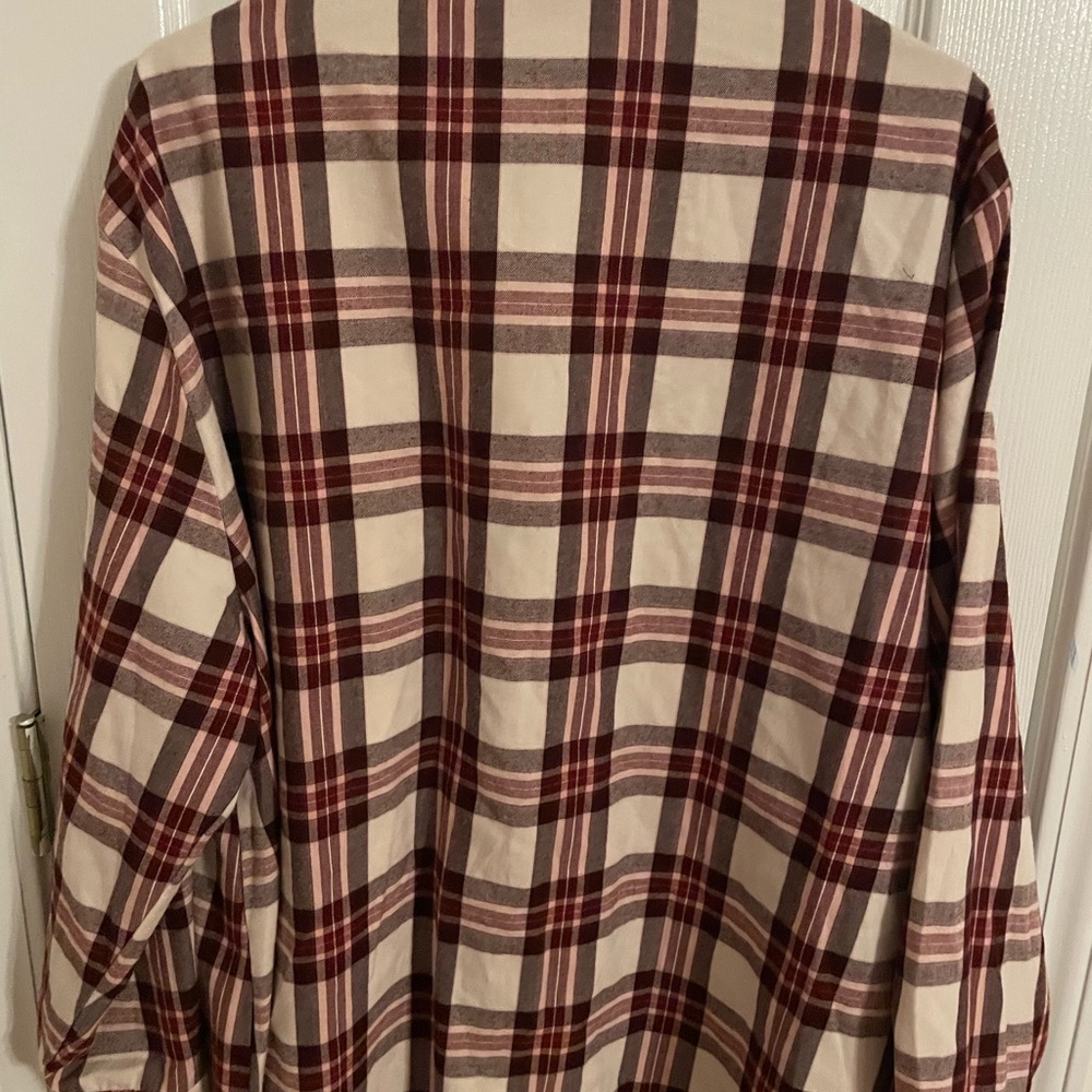 NWT Sanctuary Boyfriend For Life button down flannel shirt 3X - Picture 5 of 8